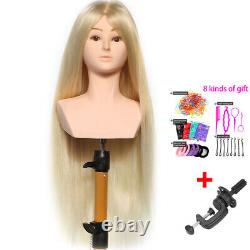 Female Training Mannequin Head with Shoulder for Hairstyle Hairdressing Practice