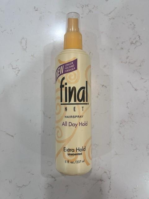 Final Net Hairspray Pump Extra Hold All Day Hold Unscented 12 Fl Oz New