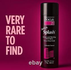 Focus 21 Fashion Splash Ultimate Control Finishing Hair Spray, 9.5oz, Brand New