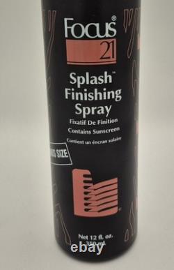 Focus 21 Splash Finishing Spray Ultimate Control 12 oz Bottle NEW OLD STOCK HTF Focus 21 Splash Finishing Spray Ultimate Control 12 oz Bottle NEW OLD STOCK HTF