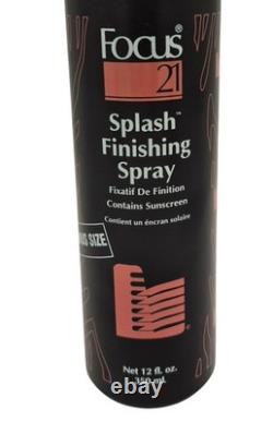 Focus 21 Splash Finishing Spray Ultimate Control 12 oz Bottle NEW OLD STOCK HTF Focus 21 Splash Finishing Spray Ultimate Control 12 oz Bottle NEW OLD STOCK HTF