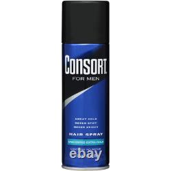 For Men Hair Spray Aerosol Unscented Extra Hold 8.30 Oz (Pack of 12)
