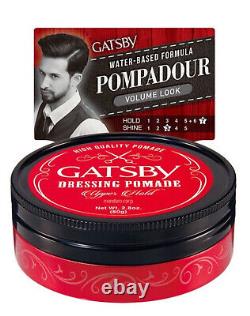 GATSBY Hair Dressing Pomade UPPER HOLD Pompadour Volume Look 80g x 10