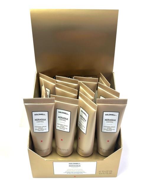 Goldwell Kerasilk Control Finishing Cream Serum 0.7 Fl Oz. (pack Of 12) New