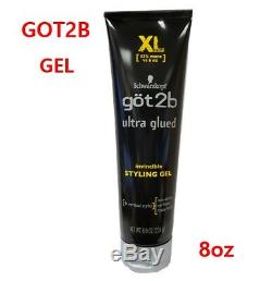 GOT2B ULTRA GLUED INVINCIBLE STYLING gel NO FLAKES NON-STICKY 8oz