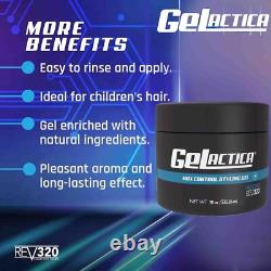 Gelactica Hair Gel for Men Water Based Organic 18 Oz each, 2 jars