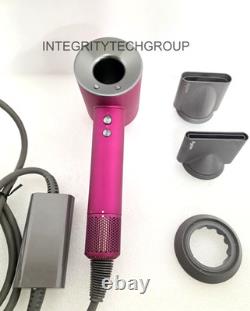 Genuine Dyson Supersonic Hair Dryer with 3 Styling Attachments Colors USED