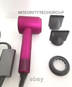 Genuine Dyson Supersonic Hair Dryer with 3 Styling Attachments Colors USED