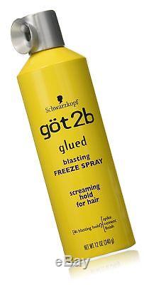 Got2b Glued Blasting Freeze Hairspray Aero 12 Ounce (Pack of 6)