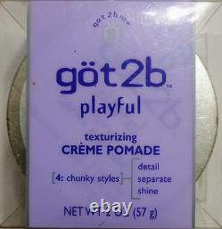 Got2b Me PLAYFUL Styling texturizing creme Pomade Gel Spikes Mo Hawks chunky HTF