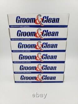 Groom & Clean Greaseless Hair Control 4.5 Oz New In Box Lot of 6