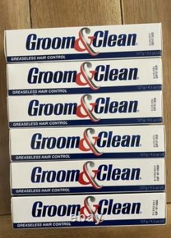 Groom and Clean Greaseless Hair Control Gel 4.5 oz each EXP 07/2028, 6-PACK