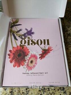 HONEY INFUSED HAIR OIL GISOU BY NEGIN MIRSALEHI Family Pack of 3, NIB