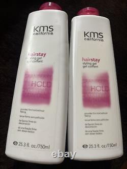 HairStay Styling Gel Unisex by KMS California 25.3 oz RARE set of 2