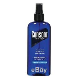 Hair Sprays Consort Hair Spray for Men, Extra Hold, Unscented, Non-Aerosol Easy