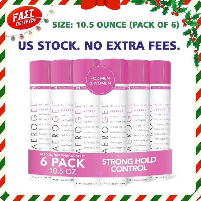 Hairspray Strong Hold Volumizing, Flexible, Non Stick, 6 Pack(10.5 Oz), All Hair