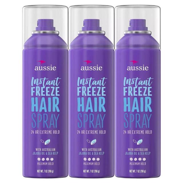 High Quality 3 Pack Original Aussie Instant Freeze Hairspray Strong Hold 7oz