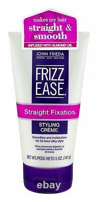 John Frieda 24 Hour Frizz-Ease Straight Fixation Hair Styling Cream 5 Oz 24 Pack