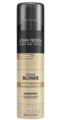 John Frieda Sheer Blonde Crystal Clear Hairspray 8.5 oz. New (1) Aerosol Can