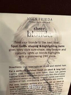 John Frieda Sheer Blonde Spun Gold Shaping & Highlighting Balm Shimmer RARE