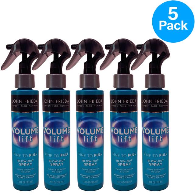 John Frieda Volume Lift Fine To Full Blow-out Spray 4 Fl Oz 5 Pack New