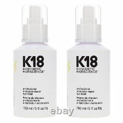 K18 Professional Molecular Repair Mist 5 oz 2 Pack