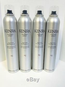 KENRA #25 VOLUME SUPER HOLD FINISHING HAIRSPRAY 10oz X4 CANS