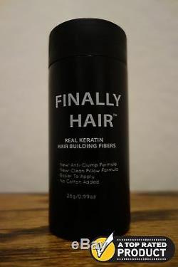 KERATIN HAIR LOSS CONCEALER FINALLY HAIR BUILDING FIBERS 25g+3g = 28g. 99oz. USA