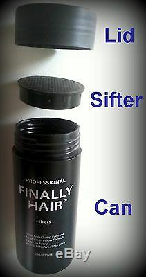 KERATIN HAIR LOSS CONCEALER FINALLY HAIR BUILDING FIBERS 25g+3g = 28g. 99oz. USA