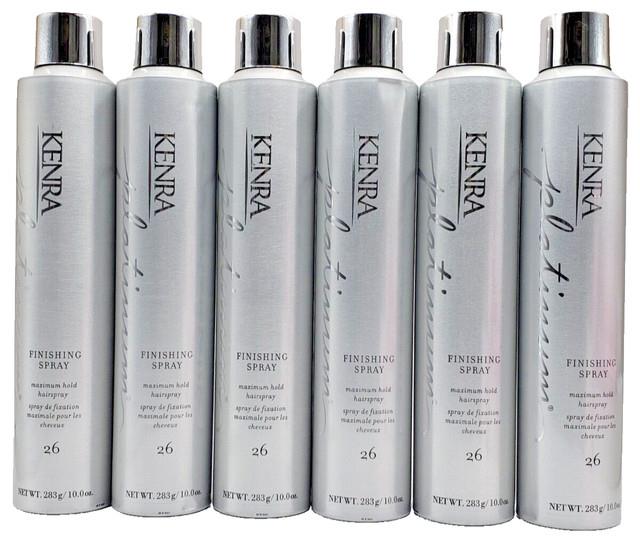 Kenra Platinum Finishing Spray #26 Maximum Hold Hair Spray 10 Oz Pack Of 6