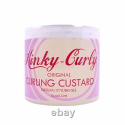Kinky-Curly Original Curling Custard Natural Styling Gel 16Oz. Free Shipping
