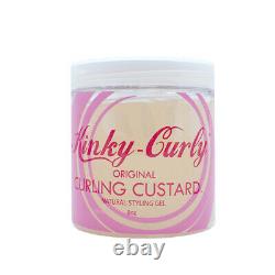 Kinky-Curly Original Curling Custard Natural Styling Gel 8Oz. Free Shipping