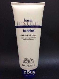 LOT OF 5 Back to Basics Basic Texture Be Thick Thickening Hair Creme Cream 6.8oz