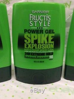 LOT OF 6 Garnier Fructis Style Spike Explosion Power Gel, 9 Fluid Ounce Each NEW