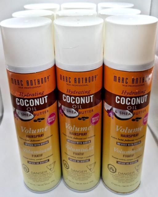 Lot Of 9 Marc Anthony Hydrating Coconut Oil & Shea Butter Volume Hairspray
