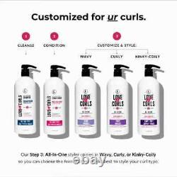 LUS Brands Love Ur Curls for Curly Hair Shampoo + Conditioner + Styler