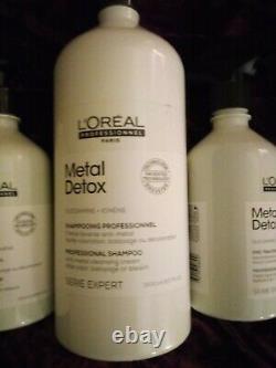 L'Oreal Metal Detox Set (4 pc) (pre-treatment spray & liter Shampoo + more)