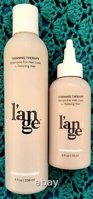 L'ange Thinning Therapy Set? Shampoo & Serum? 12oz? Helps Hair Loss