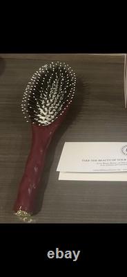 La Bonne Brosse N. 03 boar bristle Brand New. The Shine & Care Hair Brush. Red