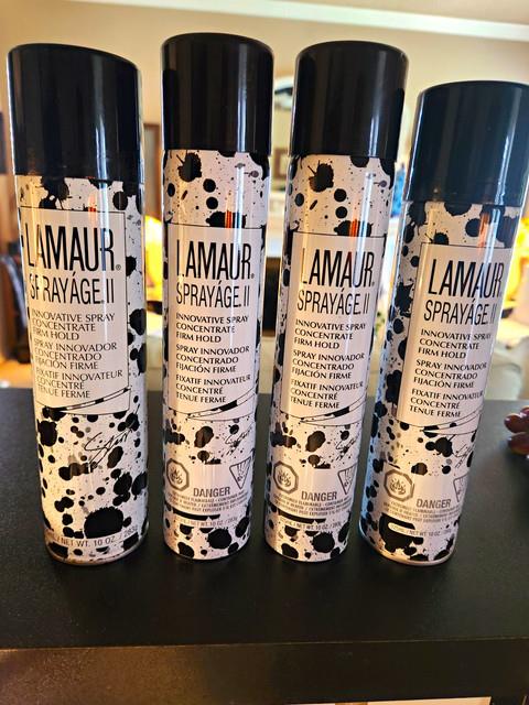 Lamaur Sprayage. Ii Conditioning Fixative Firm Hold Hairspray 10 Oz Lot Of 4