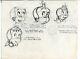 Little Audrey Style Sheet Original Comic Production Art- Hair & Expressions