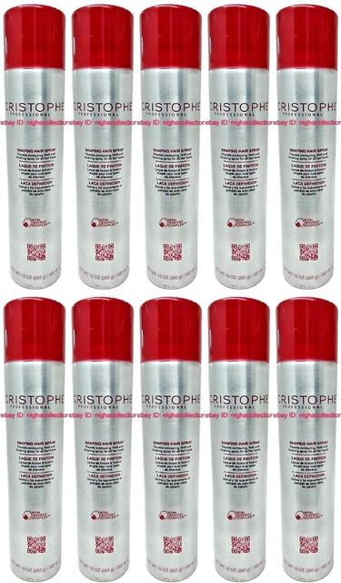 (lot 10) Cristophe Professional Shaping Hair Spray. 10 Fl Oz Brand New