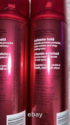Lot 10 Suave EXTREME HOLD # 10 Hairspray UNSCENTED For Hard To Hold Styles Cap