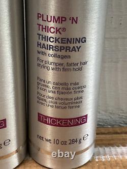 Lot 2 New Nick Chavez Plump'N Thick Thickening Hairspray 10 oz 300 ml Collagen