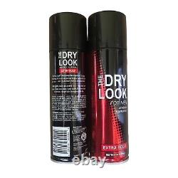 Lot Of 2 New The Dry Look For Men Aerosol Hairspray (2 pack) Extra Hold 8 oz