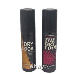 Lot Of 2 VTG 8 Oz. The Dry Look Non Aerosol Hairspray Bottles 90-04 Movie Props