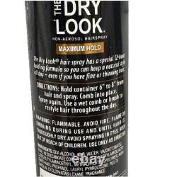 Lot Of 2 VTG 8 Oz. The Dry Look Non Aerosol Hairspray Bottles 90-04 Movie Props