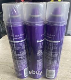 Lot Of 3 Aussie You Can Shine Sun-Touched Shine Hairspray, Max. Hold 10 Oz NEW