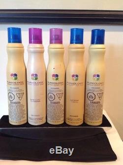 Lot Of 5 Pureology Antifade Complex Incharge Flexible Hold Styling Spray 9 oz