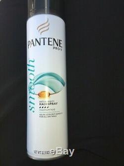 Lot Of 6 Pantene Pro-v Smooth Hairspray 11.5 Oz Maximum Hold Discontinued